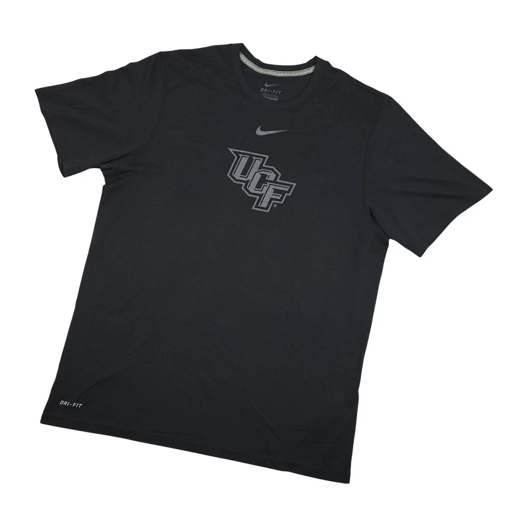 UCF Knights Nike Dri-FIT Space Game T Shirt Mens Large Black Gray College NCAA